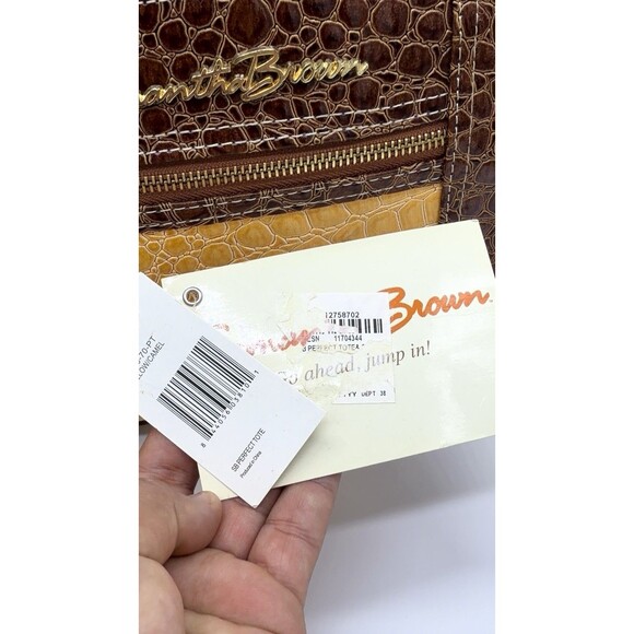 Samantha Brown Croco-Embossed Weekender - Picture 4 of 16